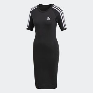 Adidas 3 Stripes Midi Bodycon Dress